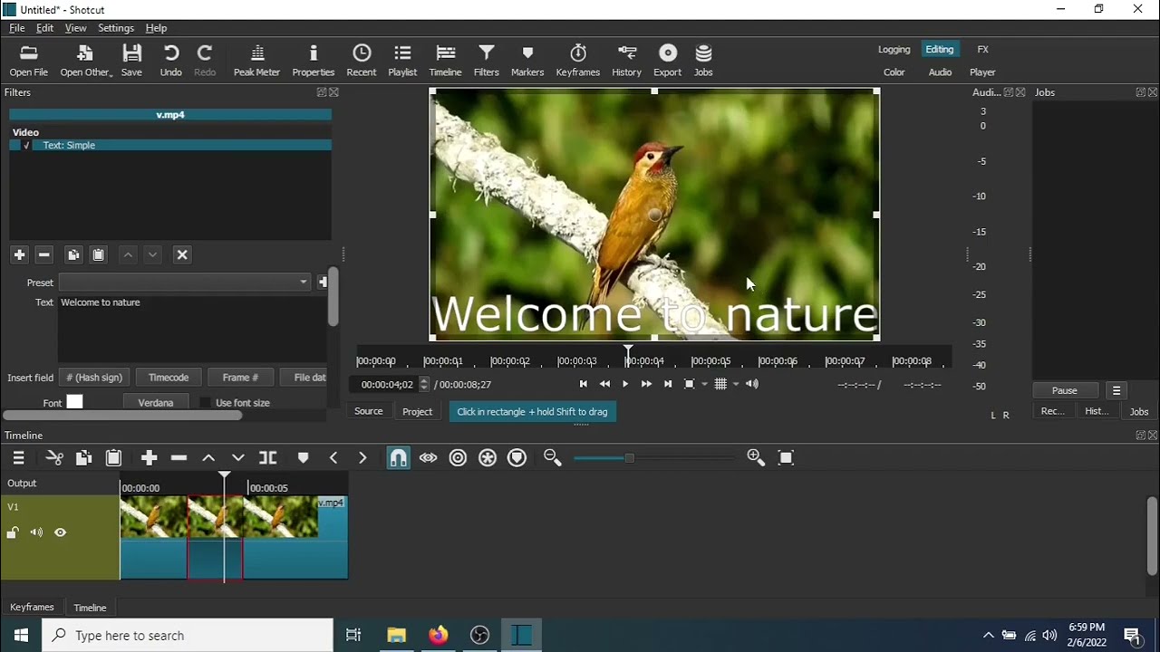 How To Add Text To A Video With Shotcut Video Editor Quick Easy And Free
