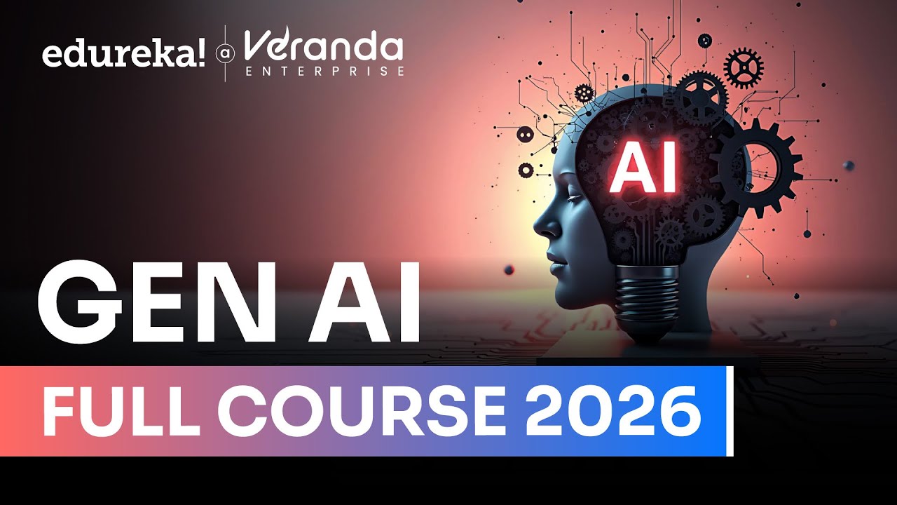 Generative AI Course for Beginners  | Gen AI Full Course | Gen AI Tutorial for Beginners | Edureka