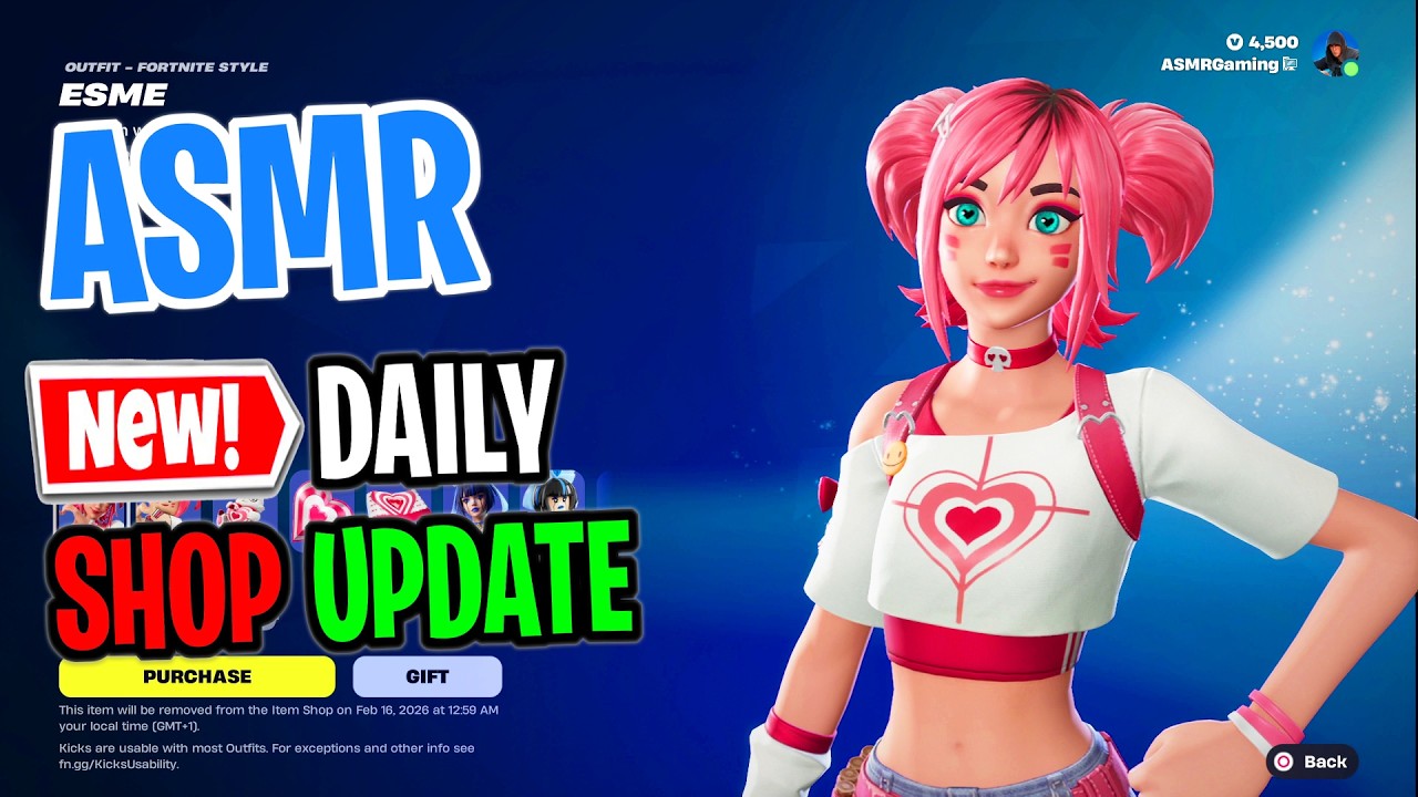 ASMR Fortnite Shop NEW Sisters of the Heart Bundle! Daily Update Today 🎮🎧 Relaxing Whispering 😴💤