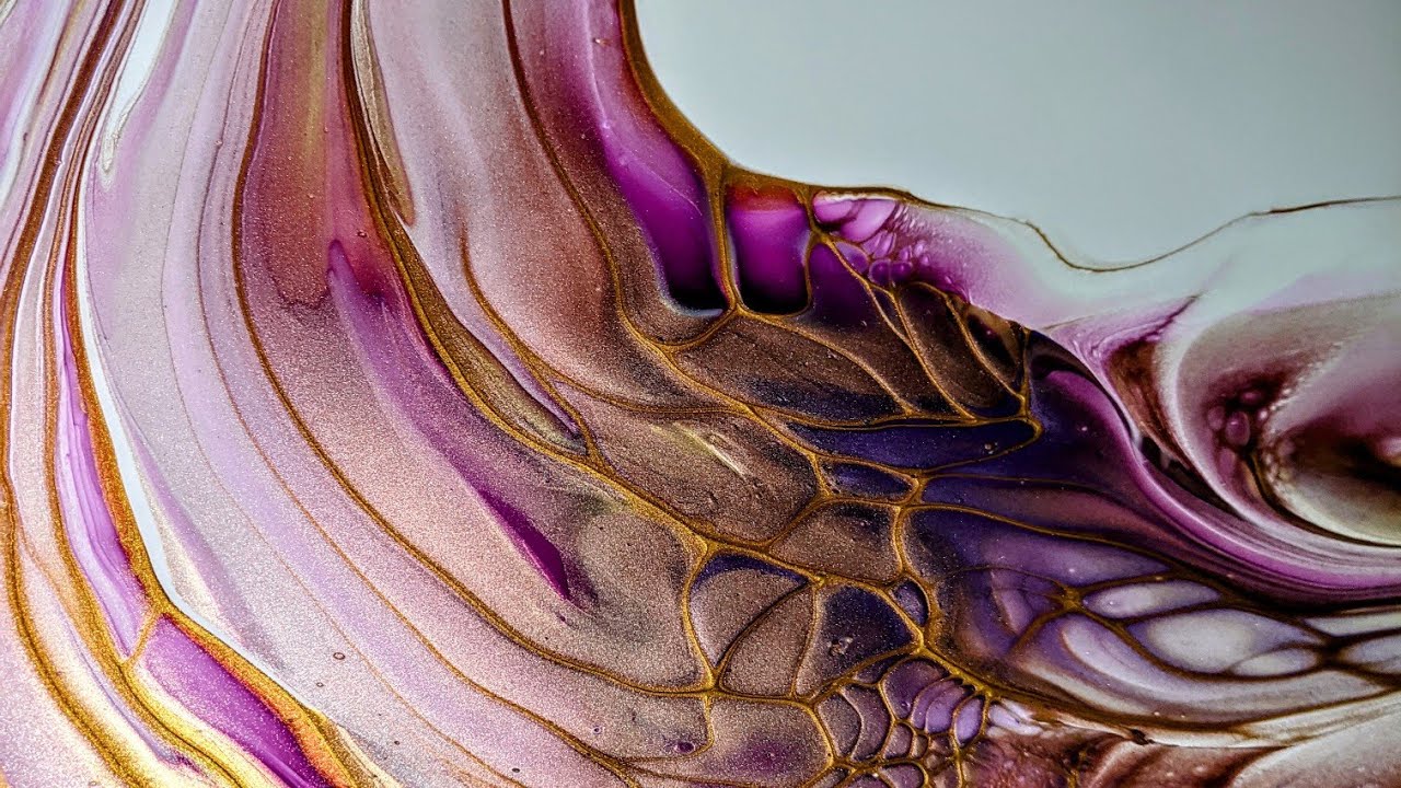 'Serenity' ~ Bloomswipe/Scoop & Drag Technique ~ Fluid Art (182)