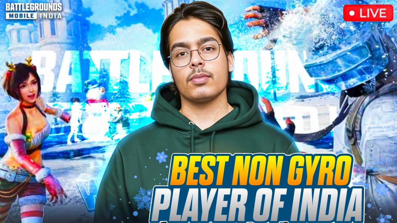 💀NON GYRO PLAYER IS LIVE | 50 KILLS CHALLENGE - SHAANDAR GAMER - BGMI 4.1 UPDATE🔥