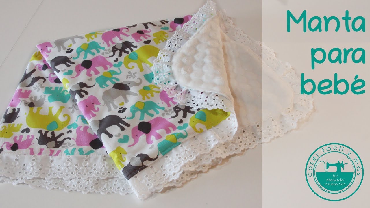 Manta para bebé con minky