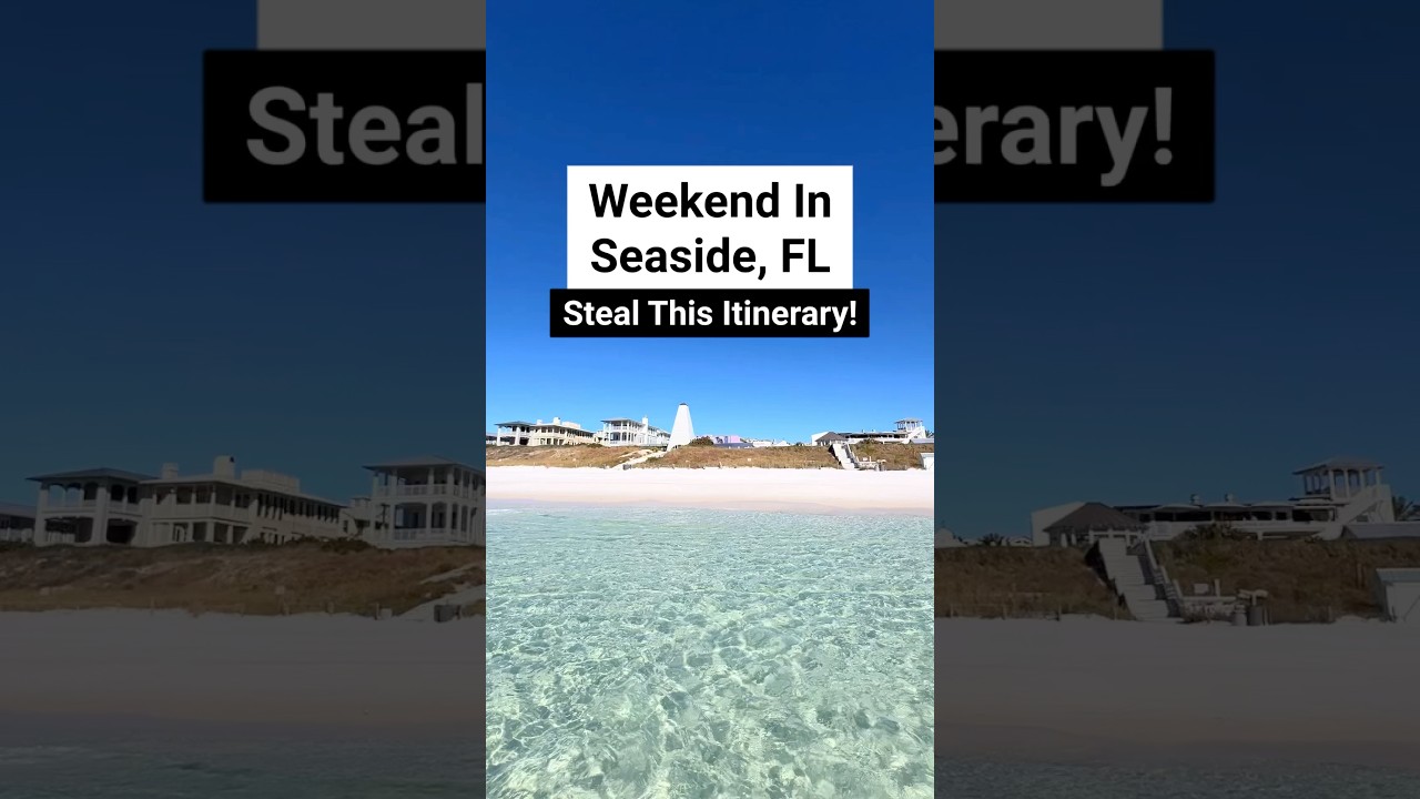 The perfect weekend in Seaside, FL itinerary! #30a 30aflorida #floridatravel #seaside #floridatrip