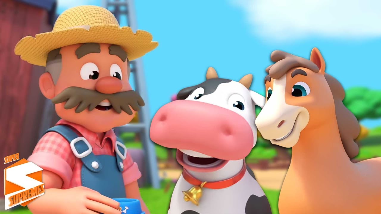 Agricultor No Dell Desenho Animado Infantil e Rima Infantil Para Crianças