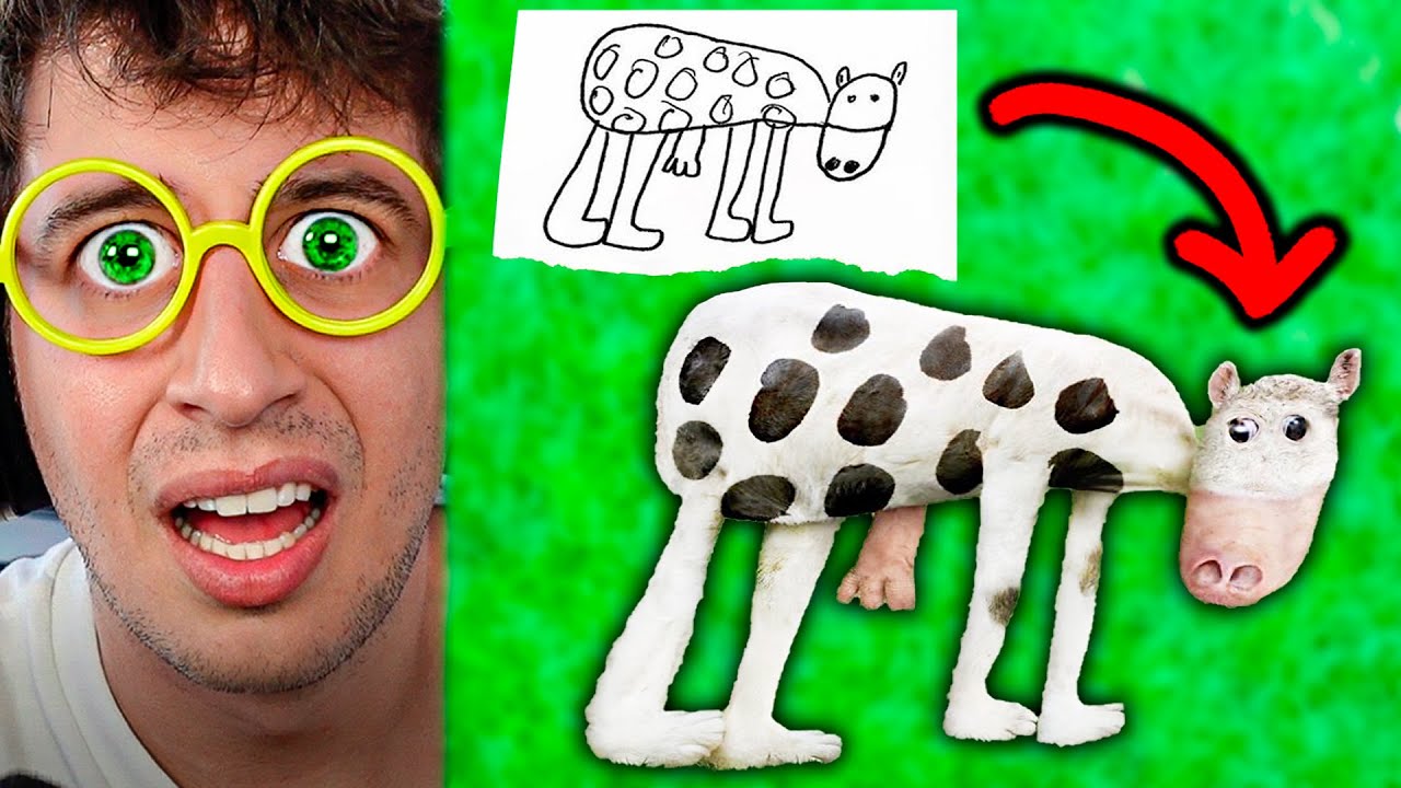DIBUJOS de NIÑOS si fueran REALES! (increíble) #2