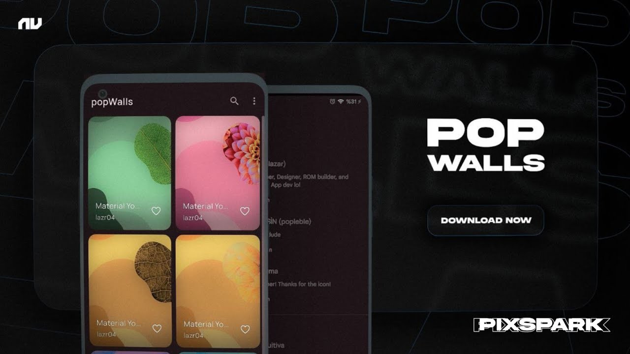 PopWalls - Best Walpaper App | Minimalistic✨ | Material You Style