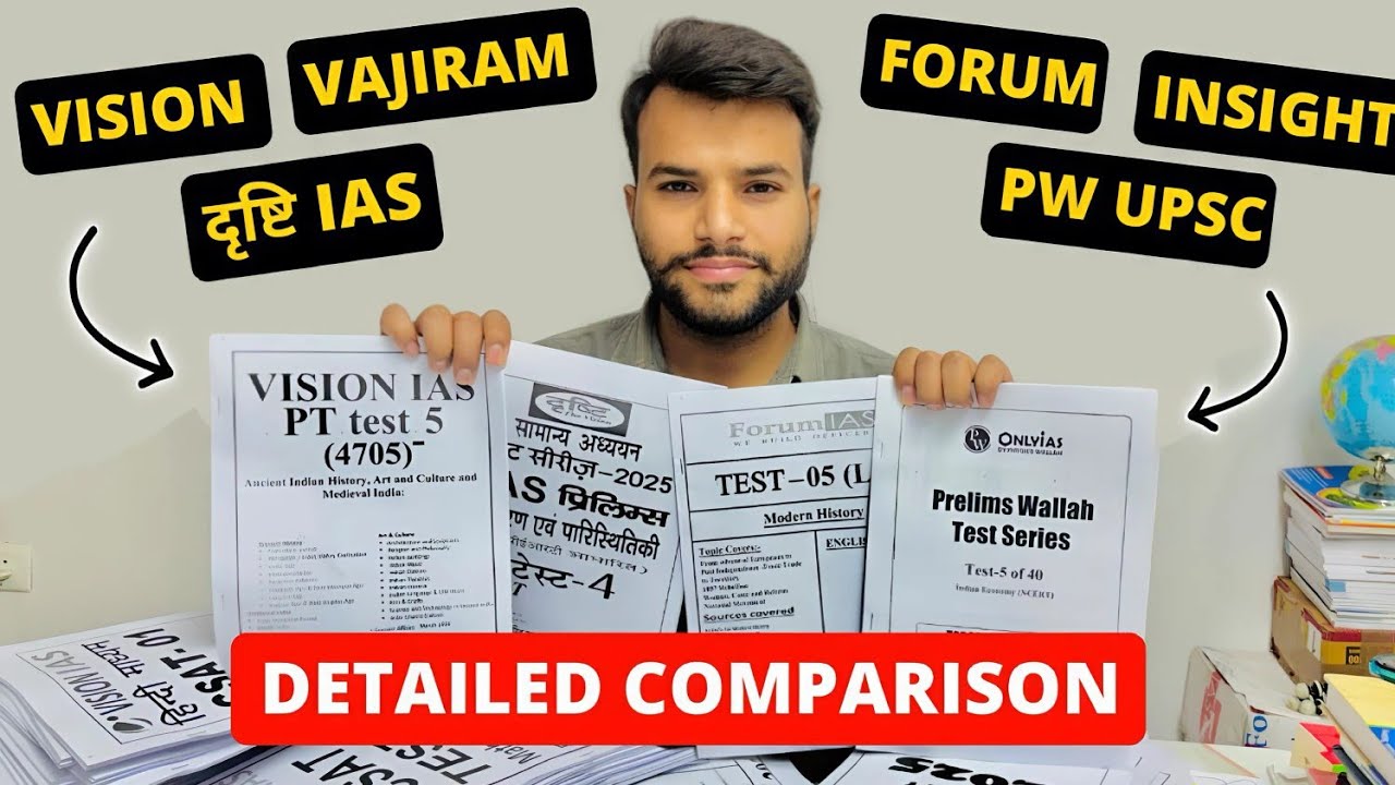 Best Test Series for UPSC Prelims 2025 🔥| Vision IAS, Vajiram, Drishti, Forum, PW Only IAS