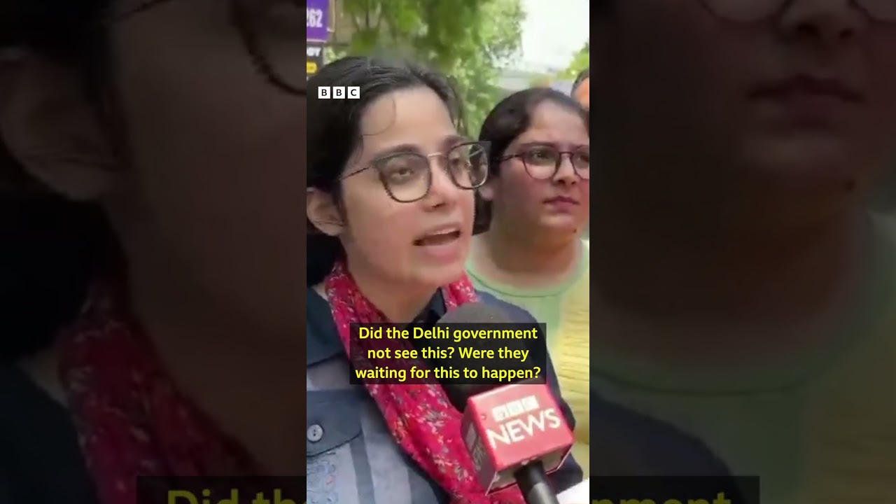 Delhi coaching centre deaths: Anger after students drown in building basement | BBC News India