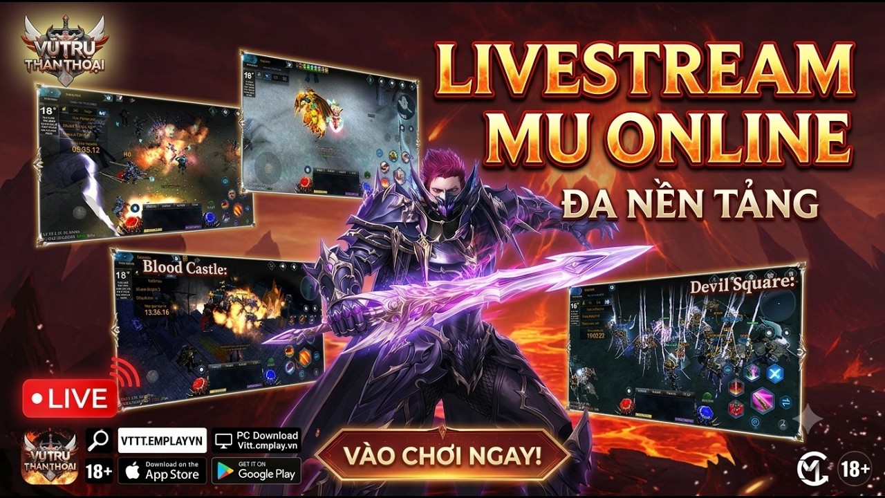 🔴Mu Online | Vũ Trụ Thần Thoại CMPlay - Game MU Season 2 Đa Nền Tảng Chuẩn Bị Đua TOP Kỳ 2 | GAME TV