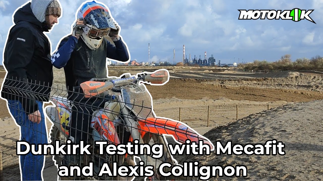 #55 Mecafit motocross suspension testing with Alexis Collignon at Dunkirk