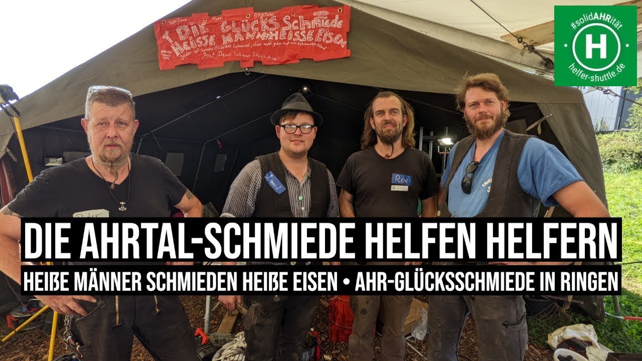 03.09.2021 #Ringen Heiße Männer schmieden heiße Eisen. Ahrtal Schmiede helfen Helfern
