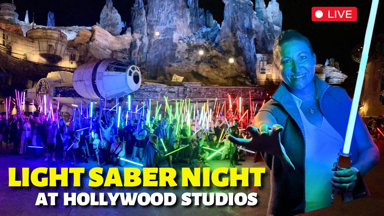 🔴LIVE🔴Building A Light Saber on Star Wars Night At Hollywood Studios | Walt Disney World Live 4K HD