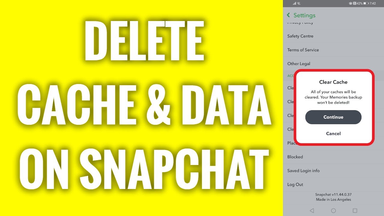 How To Delete Cache & Data On Snapchat App