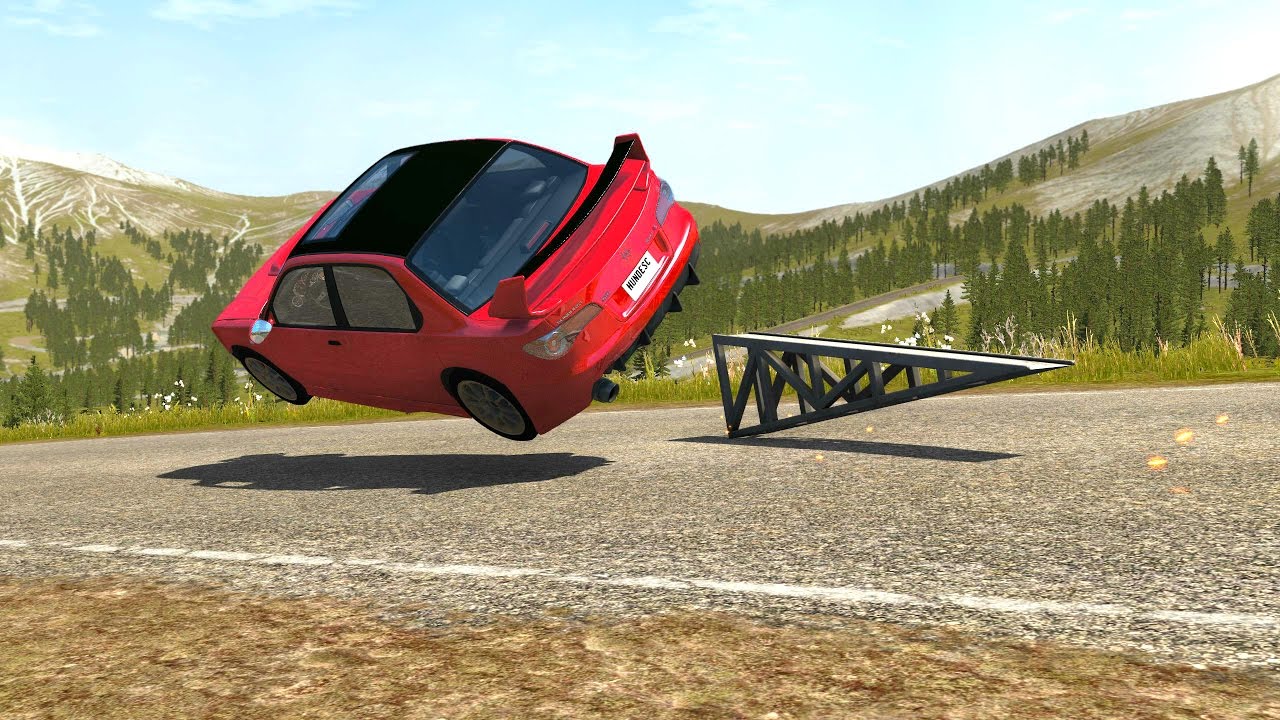 High Speed Rollover Crashes - BeamNG DRIVE