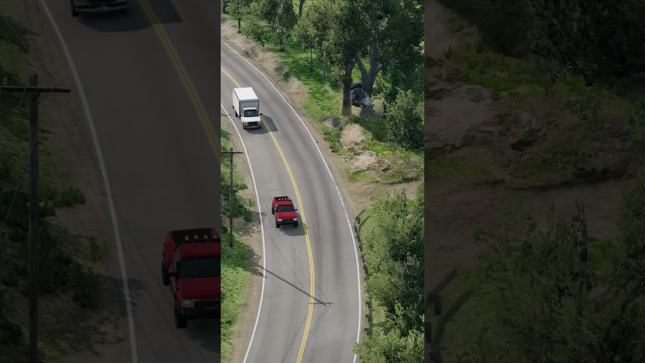 Realistic Highway Car Crashes #375