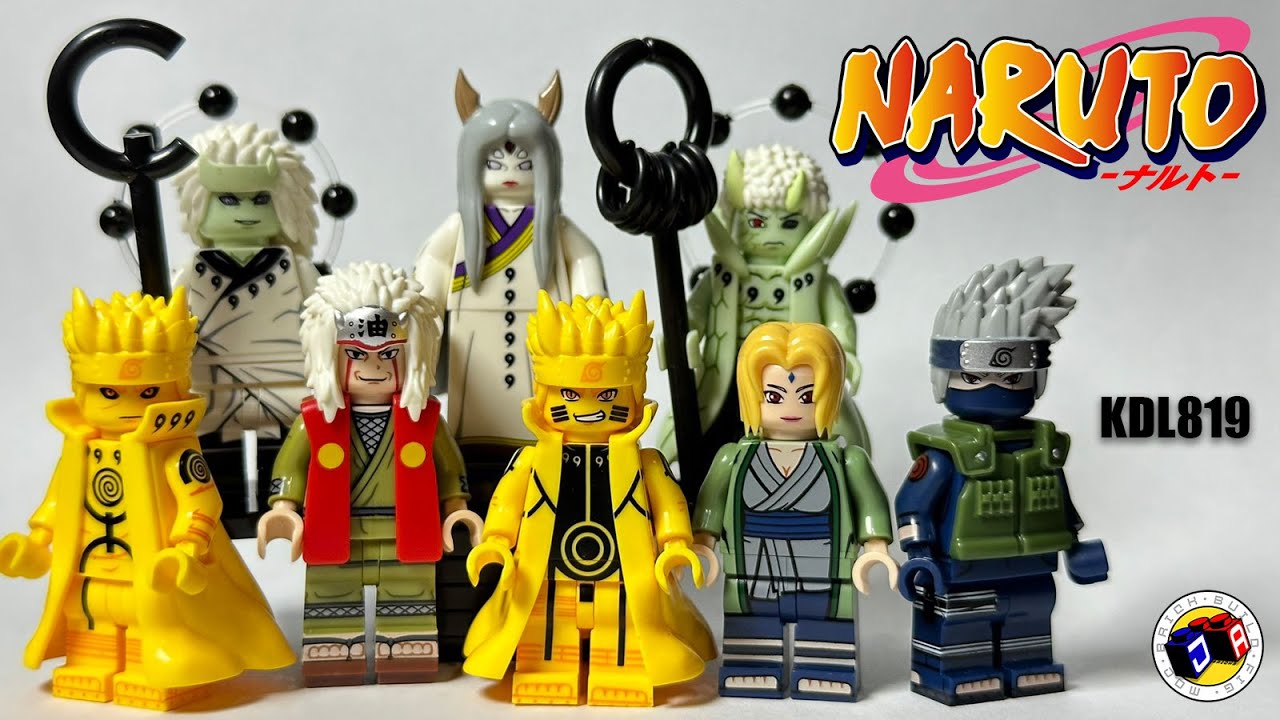 NARUTO (Knock-off Lego mini-figures) KDL Brand - KDL819 Naruto/Kakashi/Obito/Tsunade/Madara/Kaguya