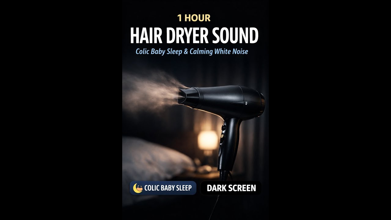 Fön Makinesi Sesi İle Derin Uyku 1 Saatlik | Deep Sleep White Noise – Hair Dryer (1 Hour)