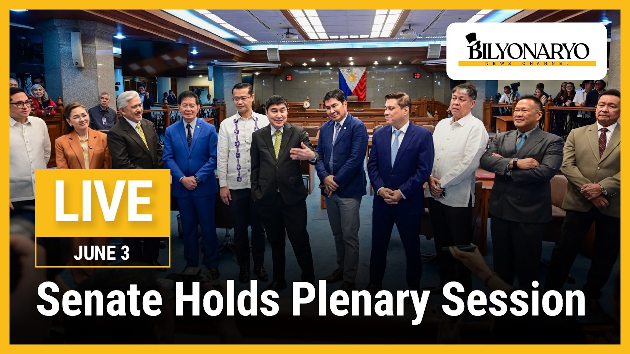 LIVE: Senate holds plenary session | June 3, 2026