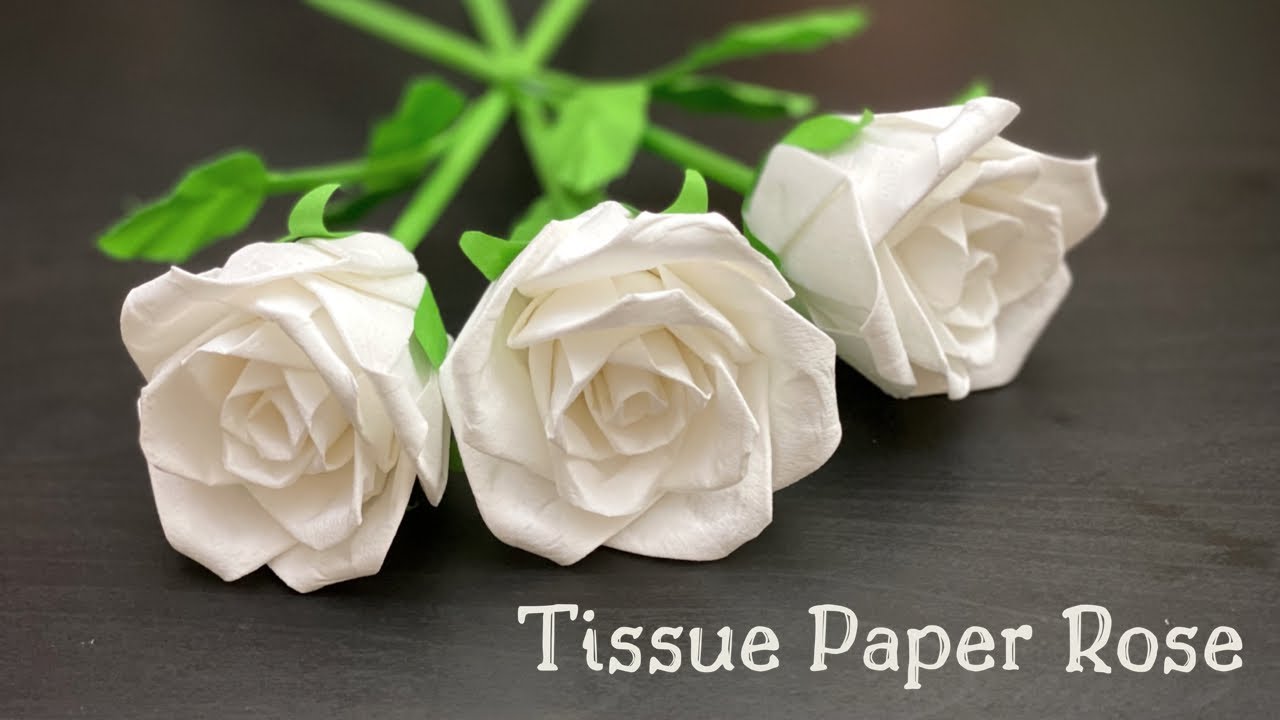 Tissue Paper Flowers | Very Easy Paper Rose Flower | ROSE FLOWERS | Paper Craft |Paper Craft Flowers