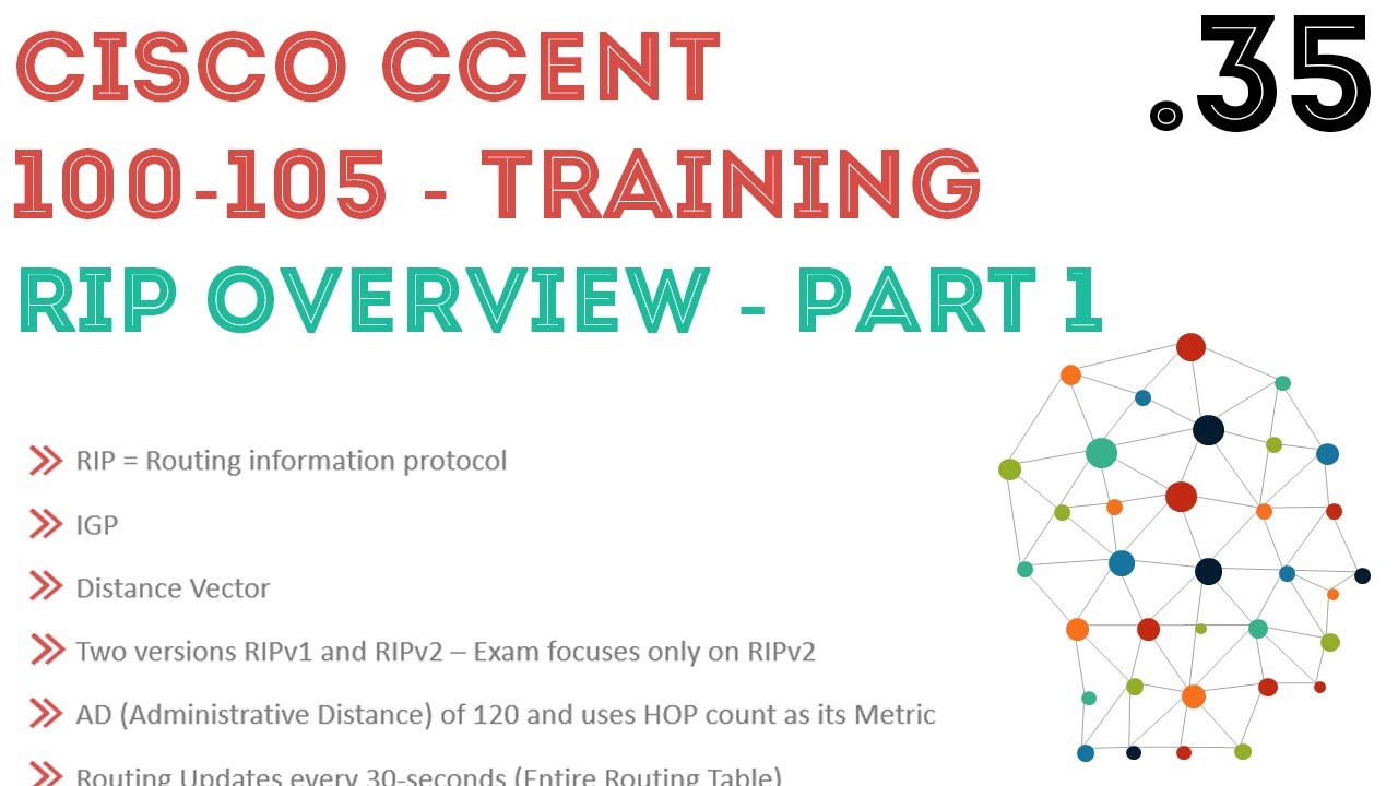 Cisco - CCENT/CCNA R&S (100-105) - RIP - Routing Information Protocol. Part1 .35