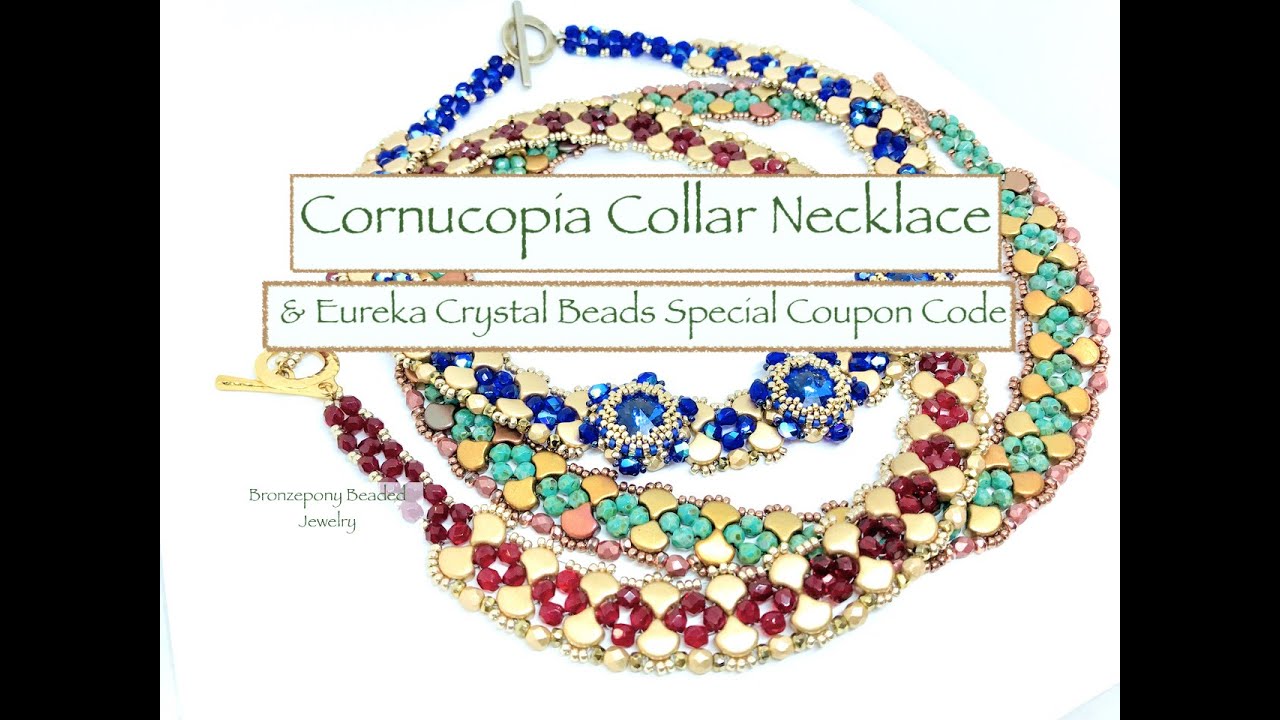 Cornucopia Collar Necklace & Eureka Crystal Beads Special Coupon Code