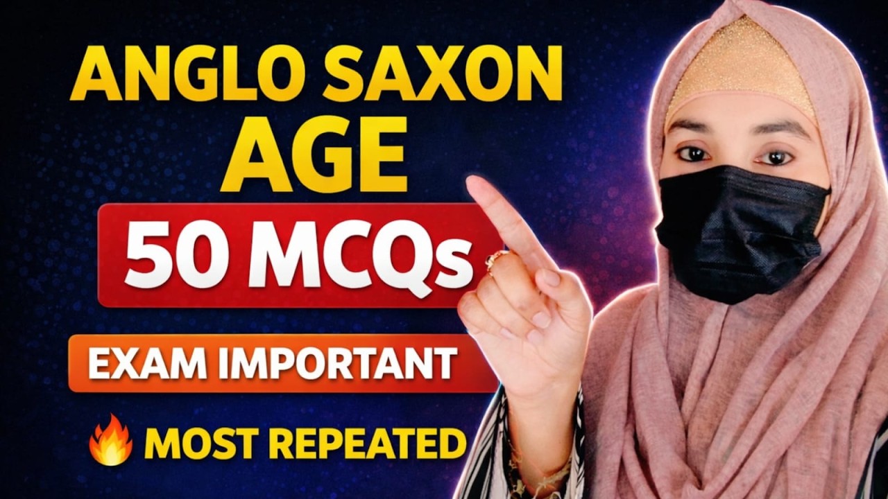 English Literature MCQ: Oldest Period of English Literature ( Anglo Saxon )