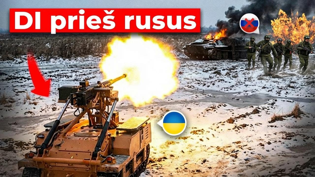 4 kartai, kai Ukraina paleido robotų armiją prieš rusus – visiškas sunaikinimas