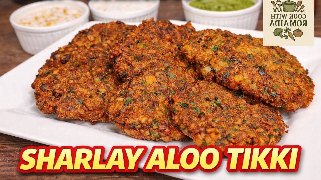 Crispy Sharlay Aloo Tikki Recipe 😍 Street Style Potato Patties at Home | Easy & Tasty Snack