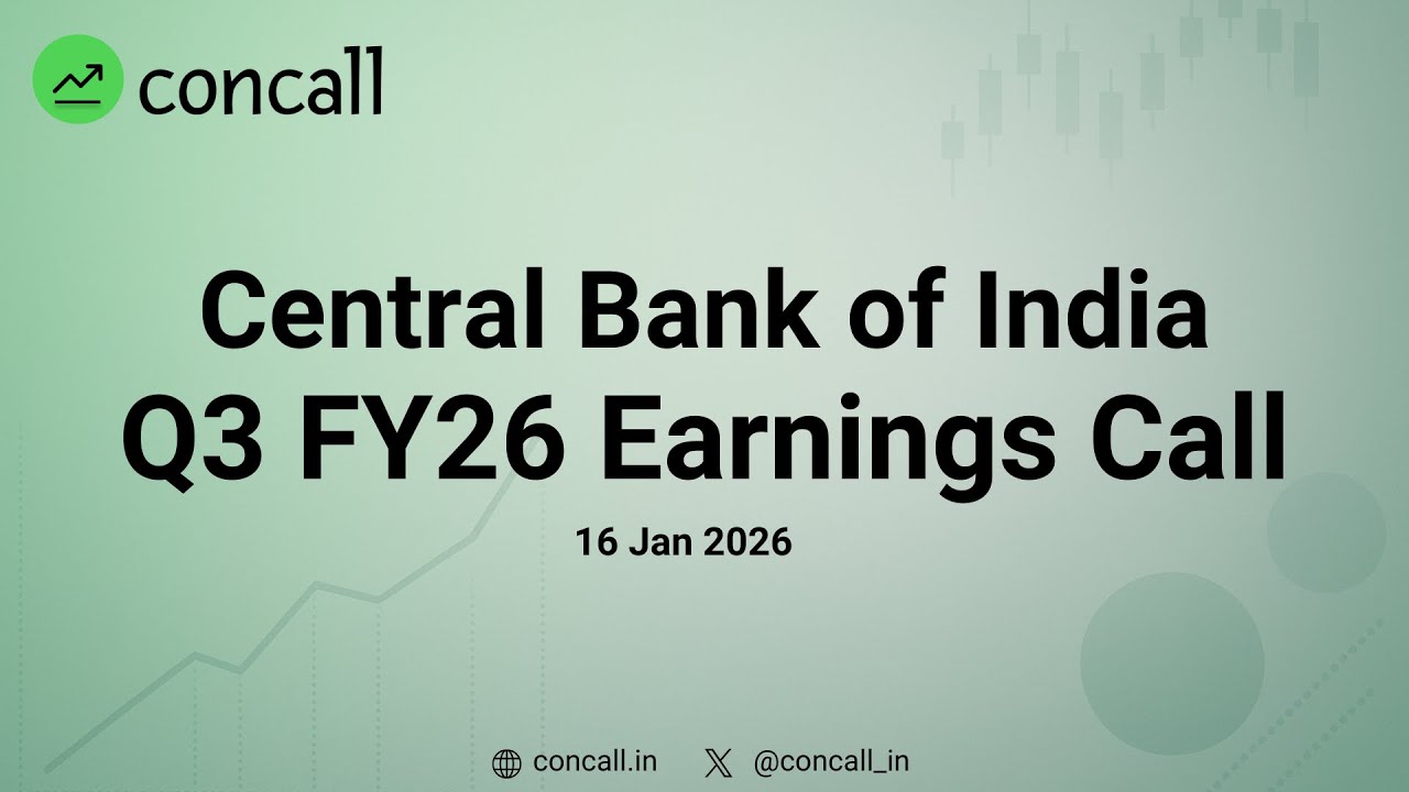 Central Bank of India Q3 FY26 Earnings Call | Concall.in