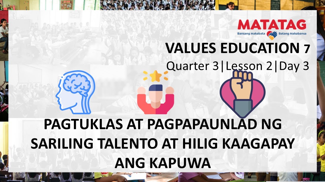 Values Education 7| Quarter 3| Lesson 2| Day 3| PAGTUKLAS AT PAGPAPAUNLAD NG SARILING TALENTO
