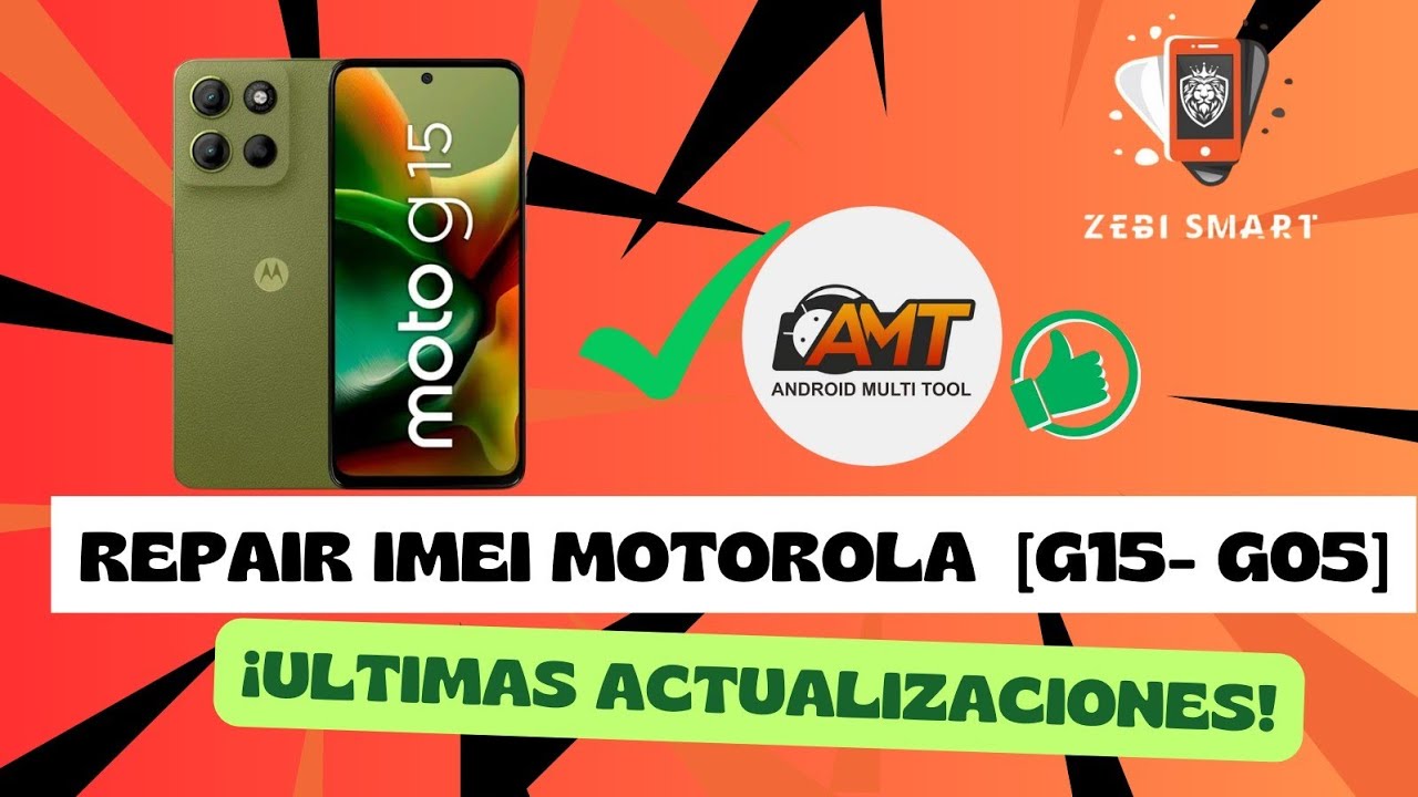 Reparar IMEI/F4 Motorola G15/G05 - Android Multi Tool /Método 2025🦁🔥