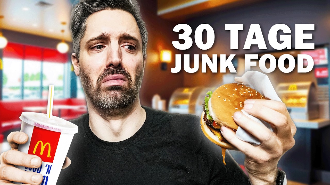 Jeden Tag nur Junk Food essen: So schlecht ging es mir 🍔 Selbstexperiment (abgebrochen)