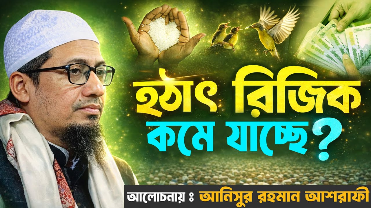 রিজিক কমে যাচ্ছে ? আনিসুর রহমান আশরাফী  হুজুরের নতুন ওয়াজ  ২০২৬।Anisur Rahman Ashrafi New Waz  2026