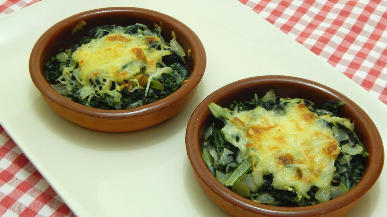 Receta fácil y rápida de acelgas salteadas y gratinadas