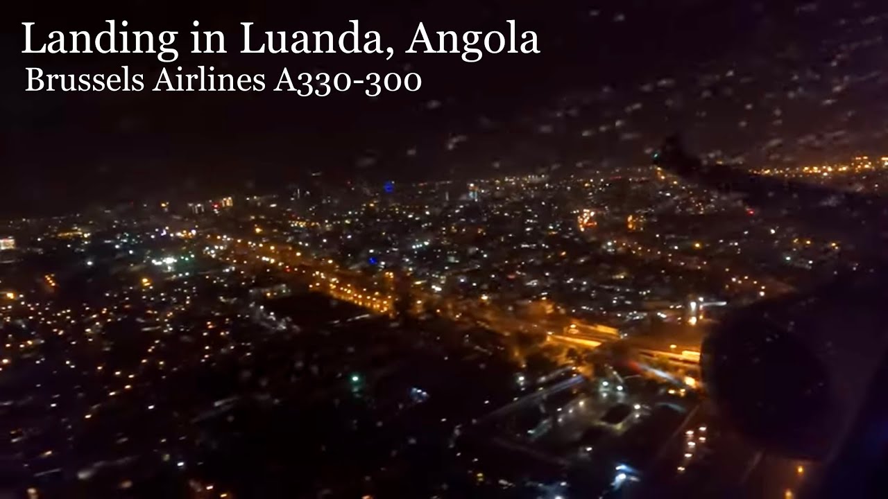 Rainy Landing in Luanda, Angola | Brussels Airlines A330-300