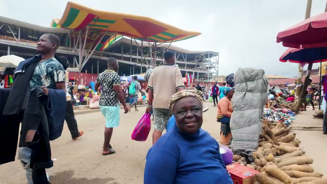 Kumasi Africa City market Ghana Ashanti region