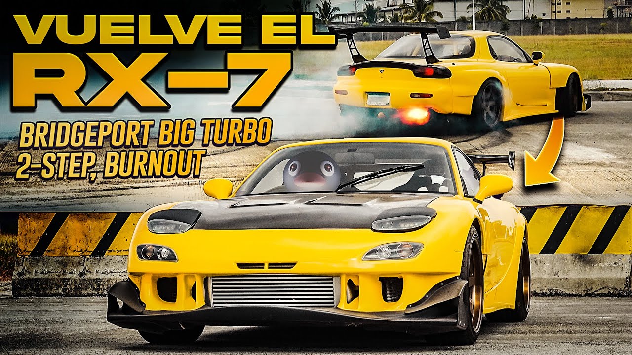 RARO RX-7 JDM  ROTATIVO 13B BIG TURBO  Estilo Initial-D * BURNOUT, DONAS, REVS, 2 STEP y ANTI LAG *