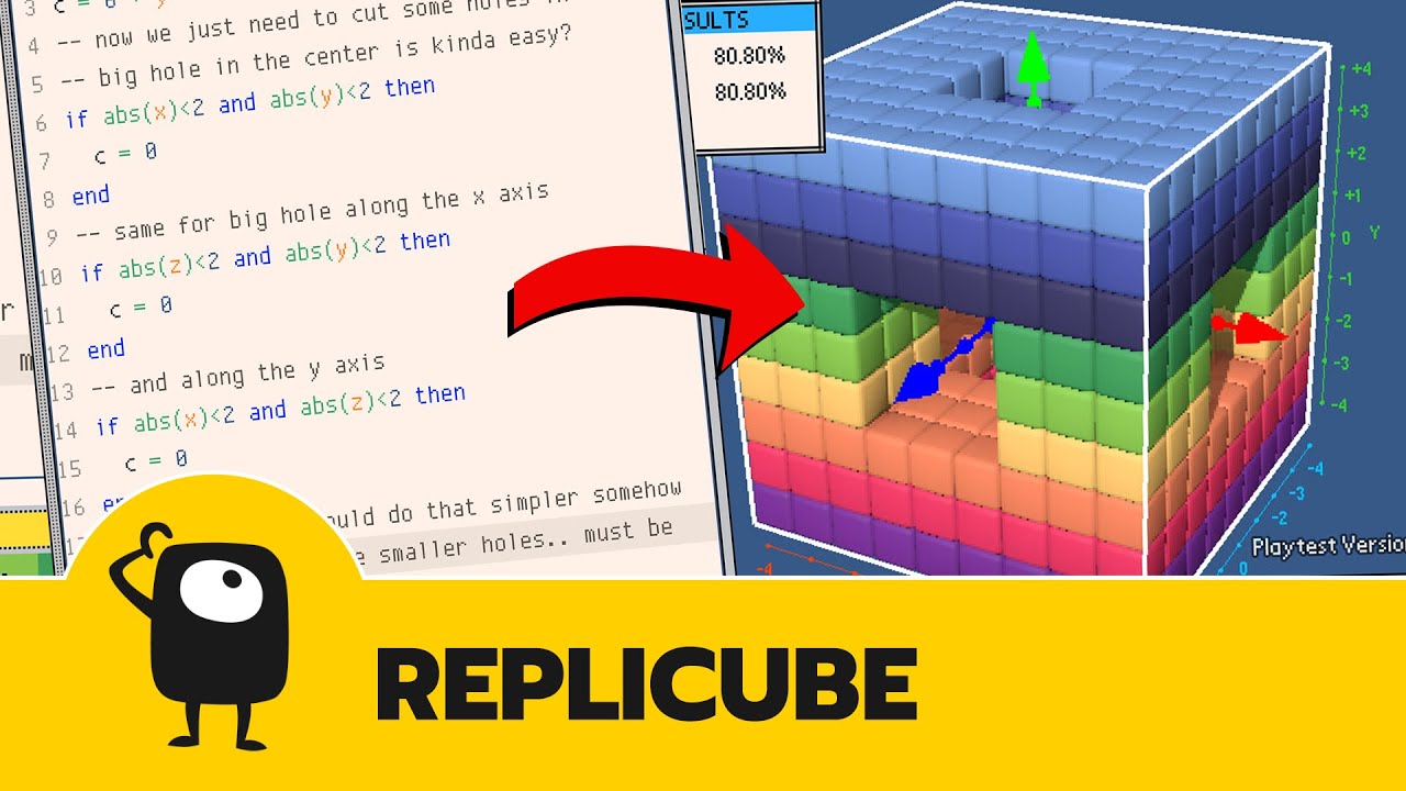 A puzzle game about writing 3D shaders! (Replicube)