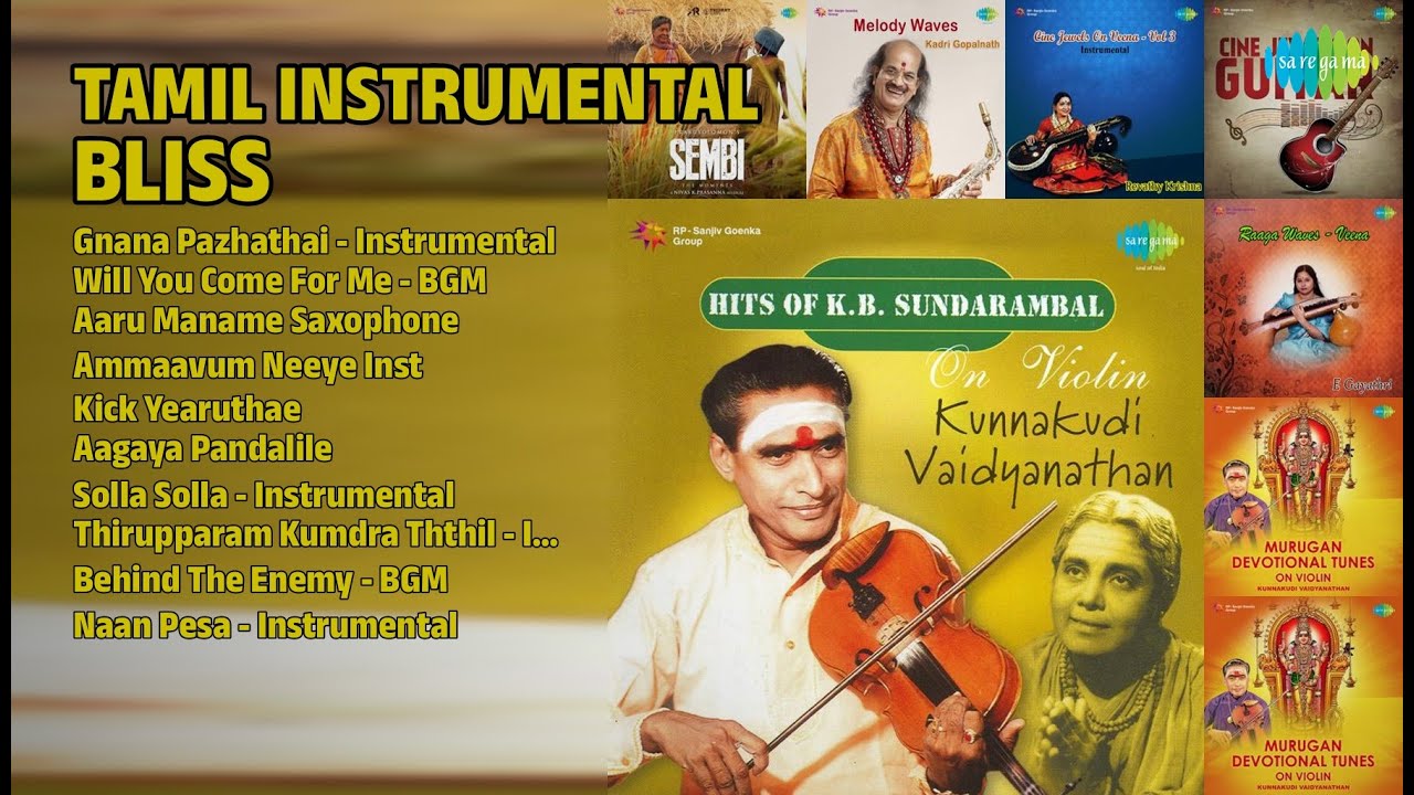 இசை அமுதம் | Kunnakudi Vaidyanathan Songs | Gnana Pazhathai  Instrumental
