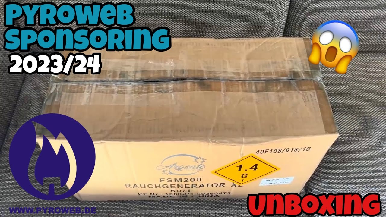 PYROWEB UNBOXING 2023/24🧨🔥| SPONSOR PAKET😱 | MD Fireworks