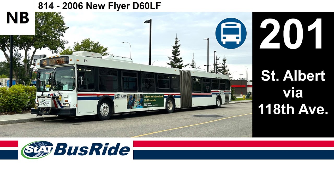 201 St. Albert via 118th Ave | St. Albert Transit (StAT) 2006 New Flyer D60LF - 814