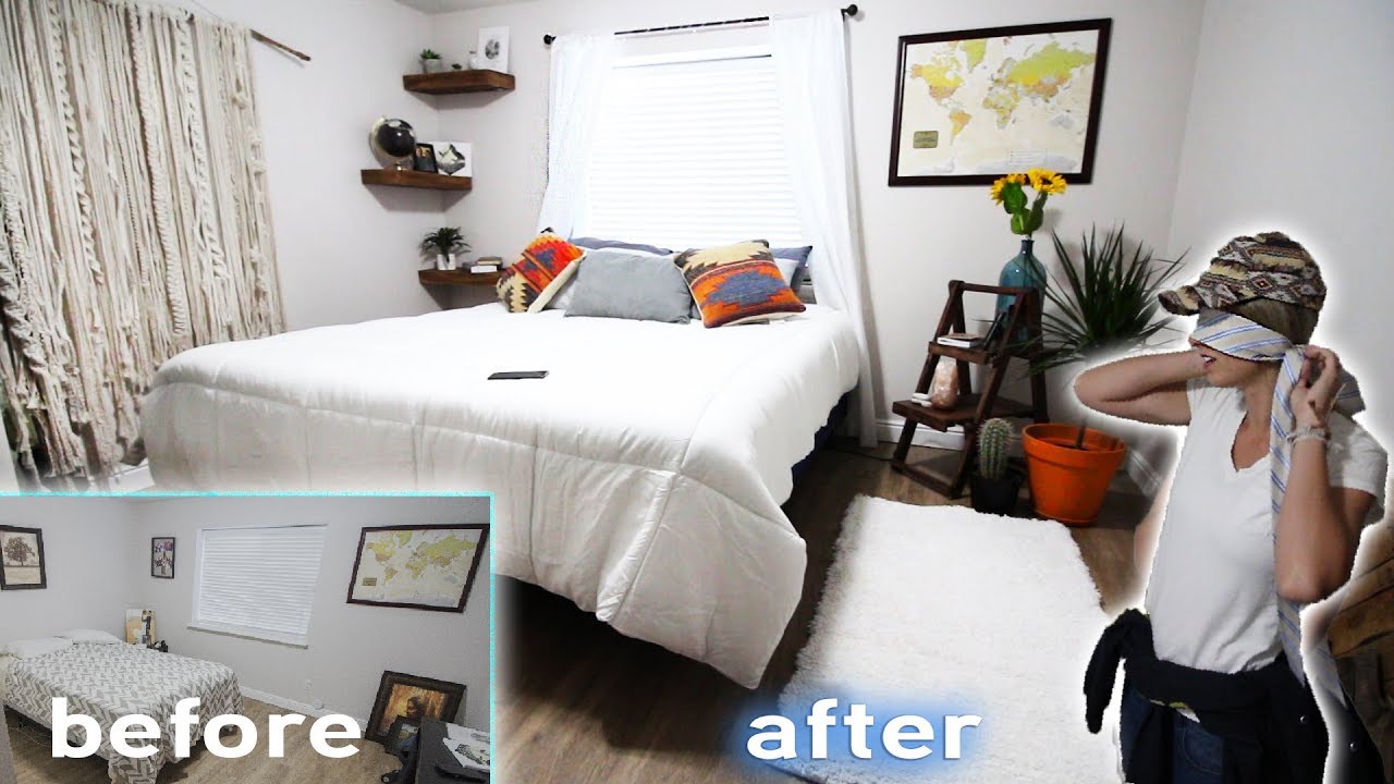 Husband Surprises Wife With Complete Bedroom Makeover!