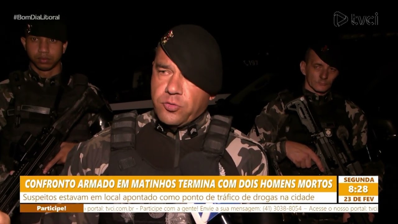 CONFRONTO ARMADO EM MATINHOS TERMINA COM DOIS HOMENS MORTOS