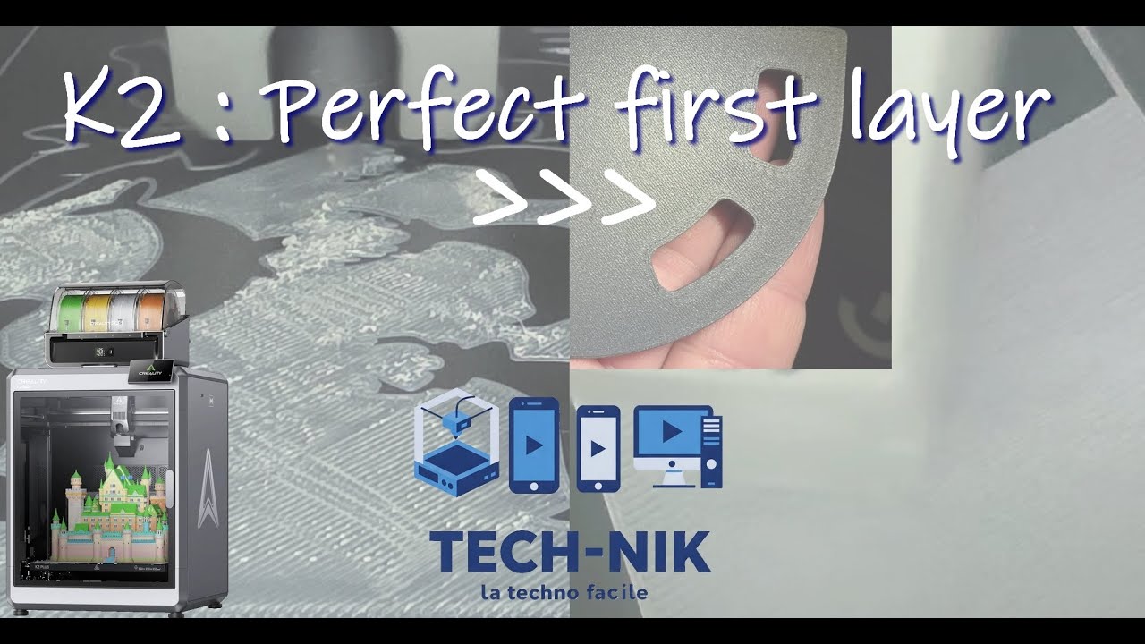 Creality K2 et les problèmes de première couche : La solution | Z offset first layer problem