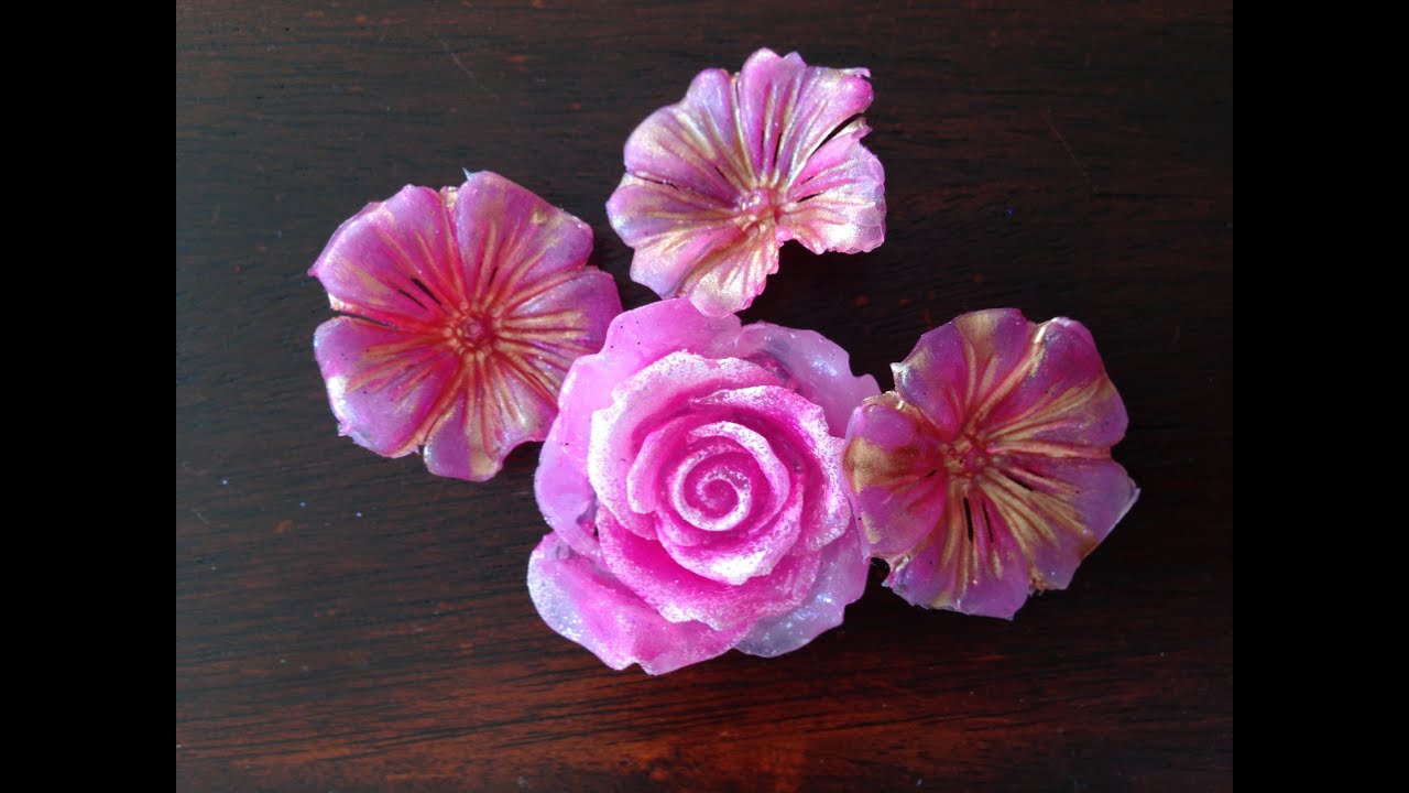 Part 2 DIY Silicon Molds Hot Glue roses Rose and flowers