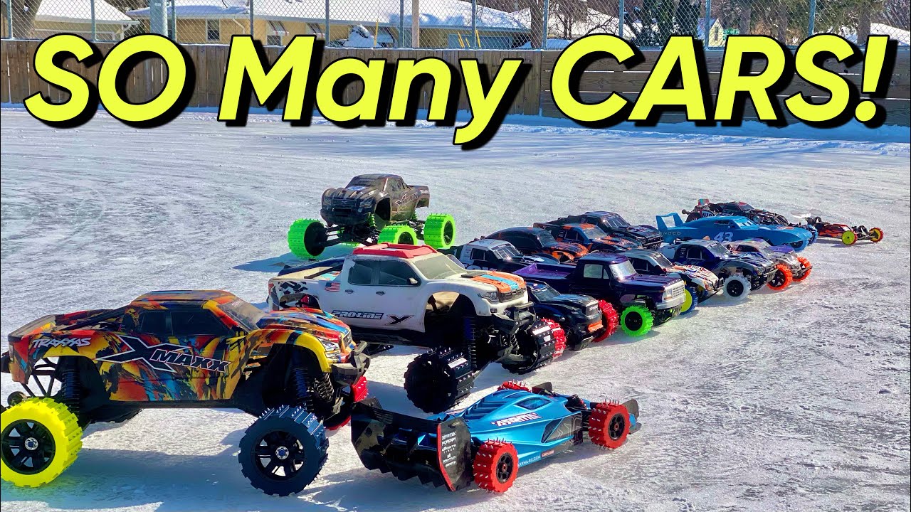 SO MANY Cars at Rc ICE RACING event!