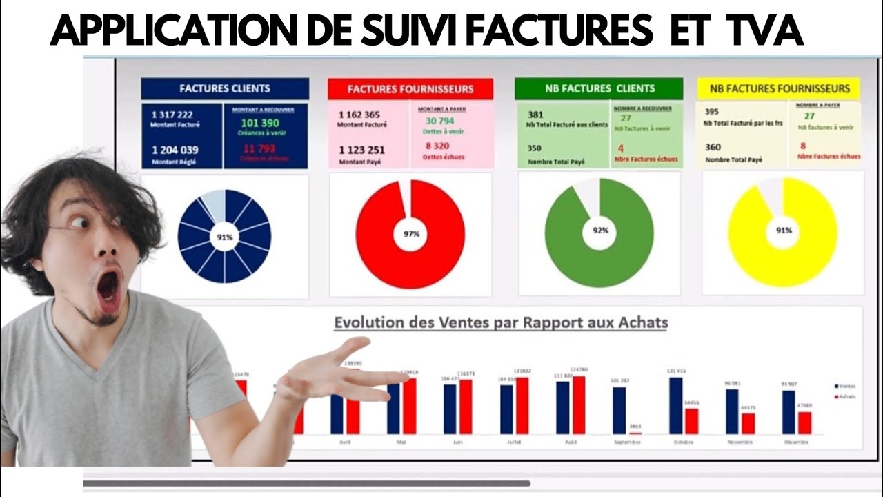 Excel - VBA : Suivi de factures et TVA sur Excel | Application Professionnelle