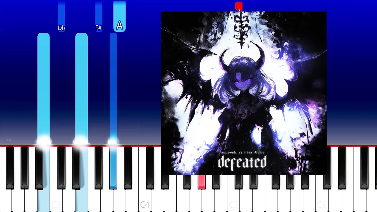 MAXPVNK - DJ RITMO DIVINO - DEFEATED (Piano Tutorial)