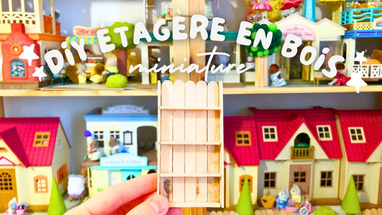 DIY : 🪜 Étagère en bâtonnets de bois miniature