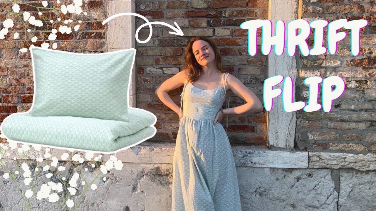 Thrift Flip - Turning an IKEA BEDSHEET into a romantic summer dress - a diy journey